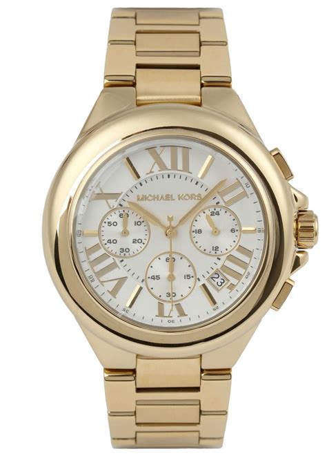 black and silver michael kors watch|michael kors chronograph gold.